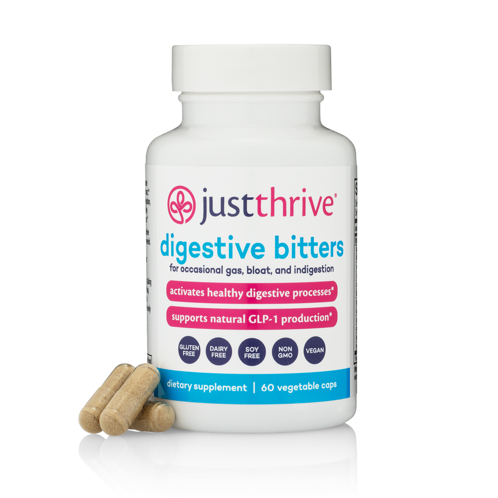 Gut Essentials Just Thrive Probiotic（90 Count） + Digestive Bitters（180 Count）